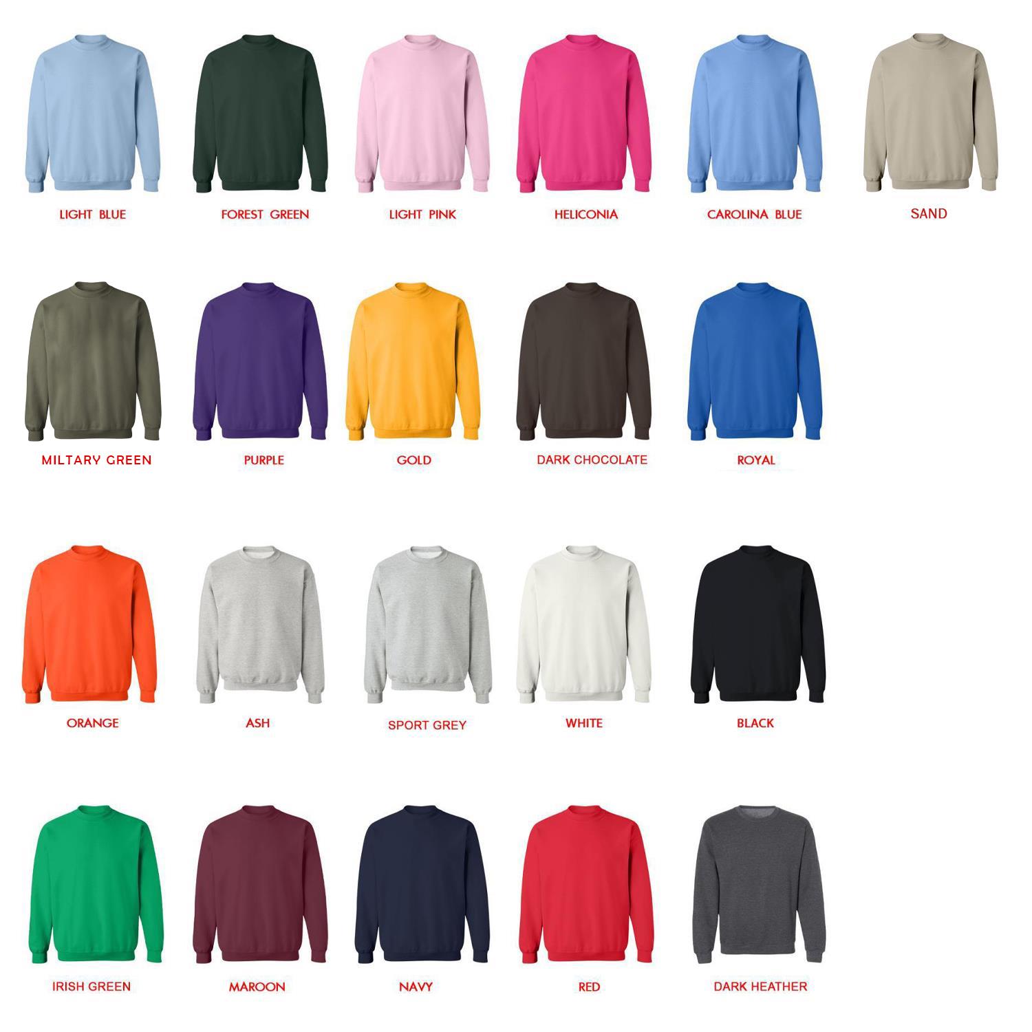 sweatshirt color chart - Demon Slayer Merch