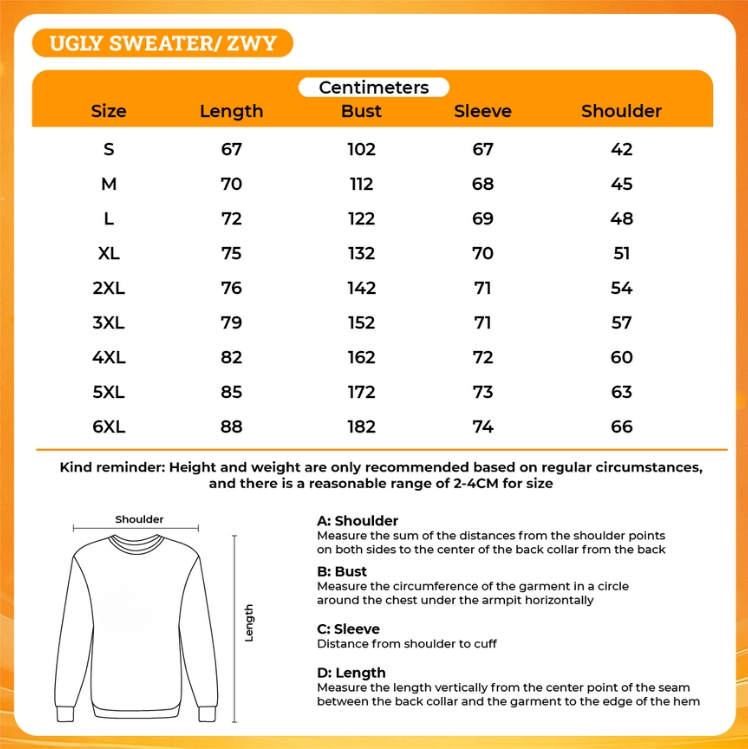 3D UGLY SWEATER - Demon Slayer Merch