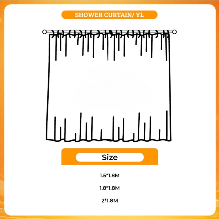 3D shower curtain - Demon Slayer Merch