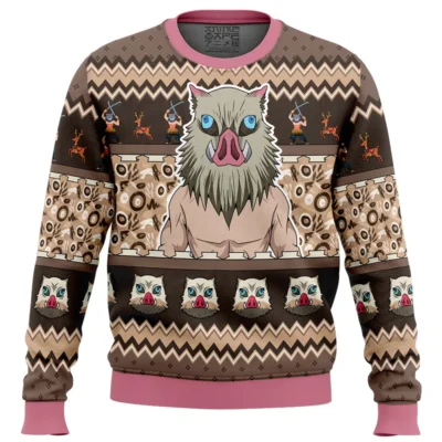 Inosuke Hashibira Demon Slayer Ugly Christmas Sweater