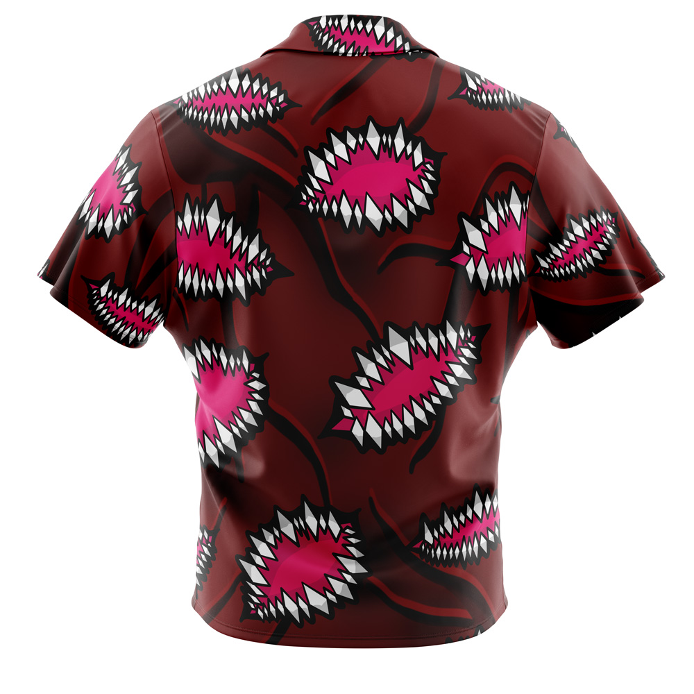 Kibitsuji Muzan Combat Form Pattern Demon Slayer Button Up Hawaiian Shirt - Image 2