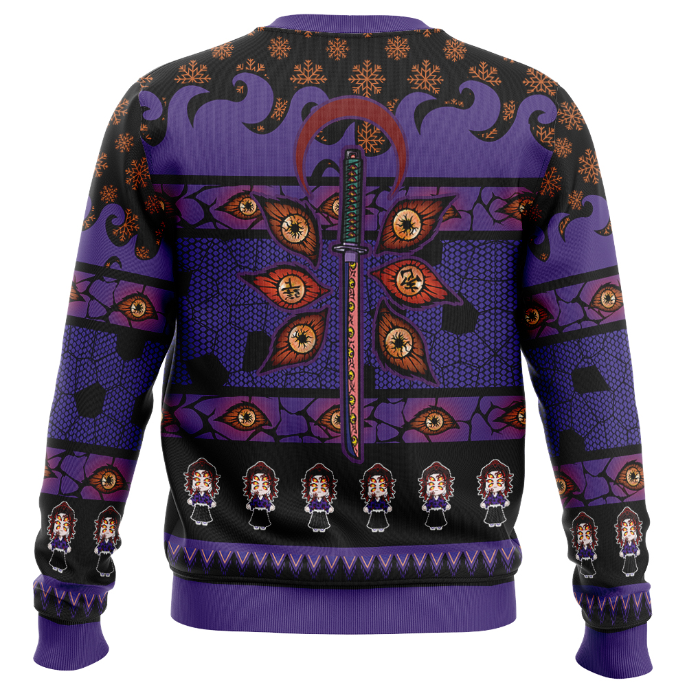Kokushibo V2 Demon Slayer Ugly Christmas Sweater - Image 2