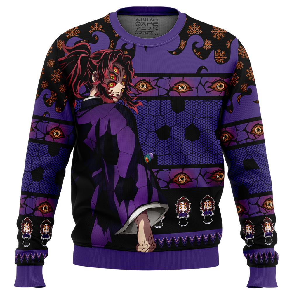Kokushibo V2 Demon Slayer Ugly Christmas Sweater