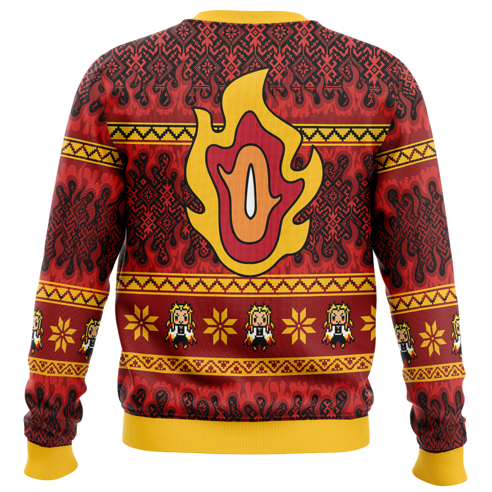 Kyojuro Rengoku V2 Demon Slayer Ugly Christmas Sweater - Image 2