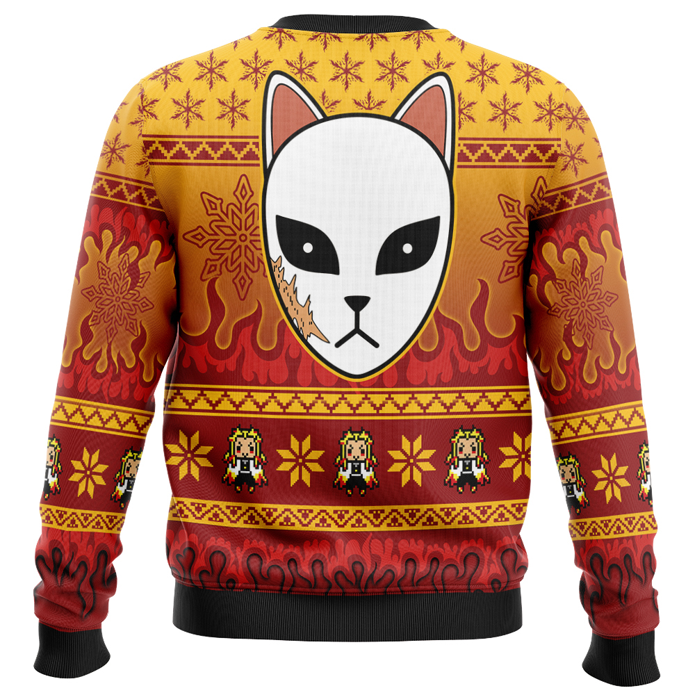 Kyojuro Rengoku Demon Slayer Ugly Christmas Sweater - Image 2
