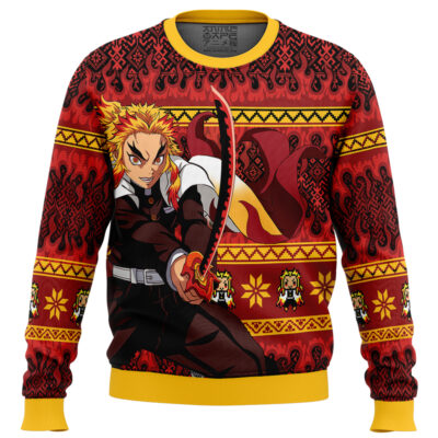 Kyojuro Rengoku V2 Demon Slayer Ugly Christmas Sweater