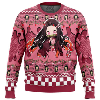 Nezuko Kamado Demon Slayer Ugly Christmas Sweater