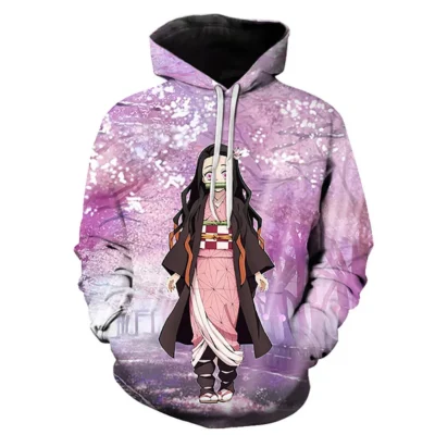 Demon Slayer Nezuko Lovely Moment 3D Hoodie