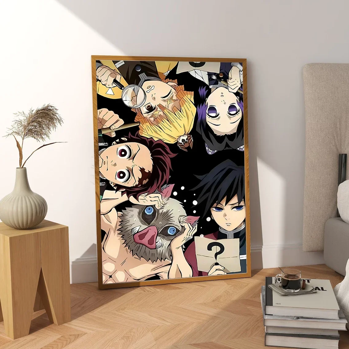Demon Slayer Hashira Tanjiro Anime Self-adhesive Poster Wall Art