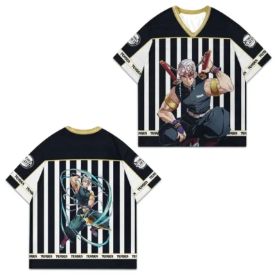 Demon Slayer Tengen Uzui 3D Football Jersey