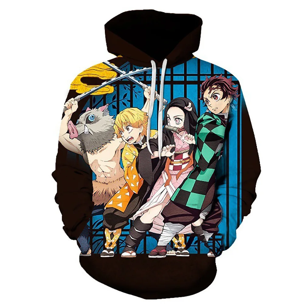 Demon Slayer Tanjiro Team 3D Hoodie