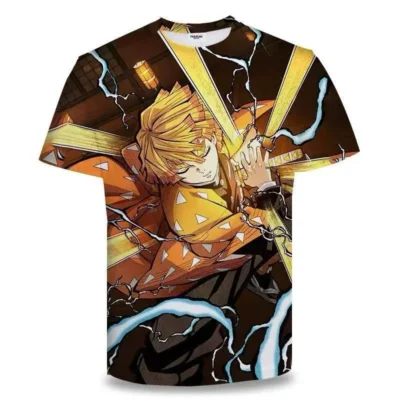 Demon Slayer Sleeping Zenitsu 3D T-shirt