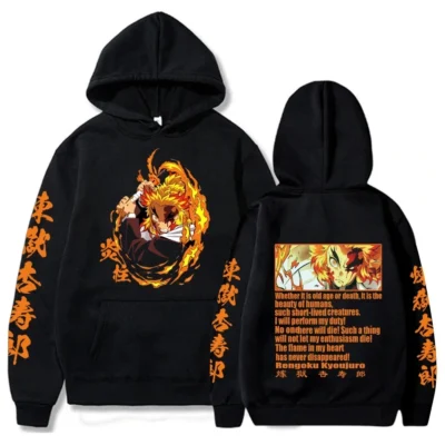 Demon Slayer Kyojuro Rengoku Hoodie