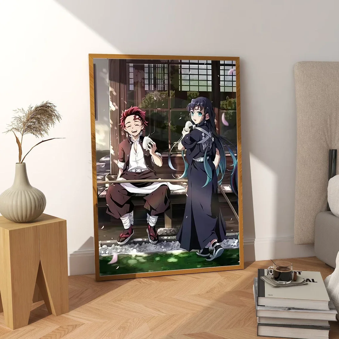 Kimetsu No Yaiba Tanjiro And Muichiro Wall Art