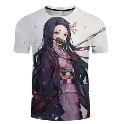 Demon Slayer Special Anime Beautiful Nezuko 3D T-shirt