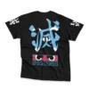 Sakonji Urokodaki Never Forget Demon Slayer Streetwear T Shirt BACK WRINKLY - Demon Slayer Merch