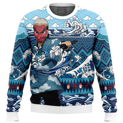 Sakonji Urokodaki V2 Demon Slayer Ugly Christmas Sweater