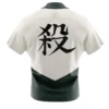 Sanemi Shinazugawa DS Short Sleeve Hawaiian Shirt BACK Mockup - Demon Slayer Merch