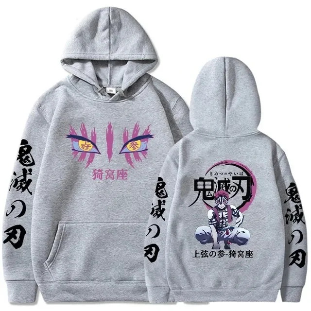 Demon Slayer Akaza Scary Eyes Hoodie