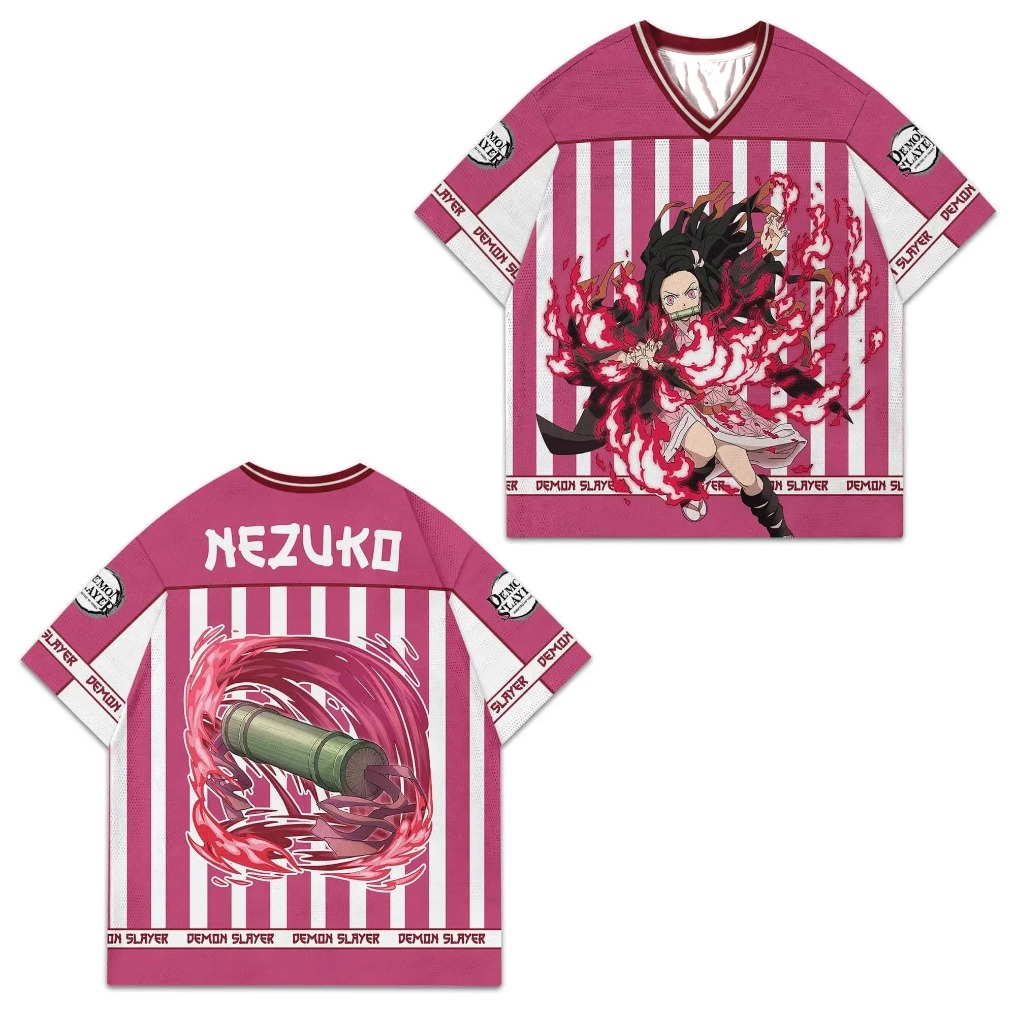 Demon Slayer Theme Anime Clothing 3D Football Jersey