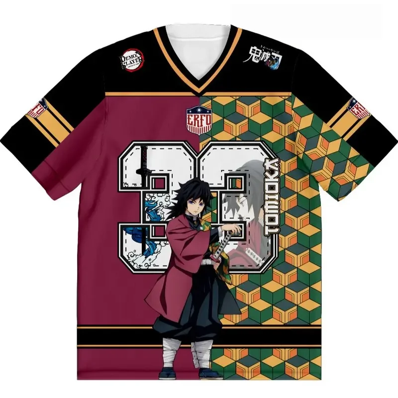 Demon Slayer Giyuu Printing Fans Must Buy Football Jersey
