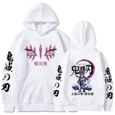 Demon Slayer Akaza Printing Vintage Style Hoodie