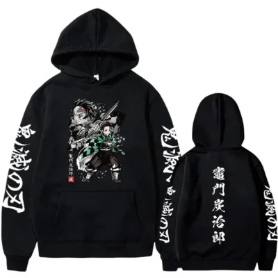 Demon Slayer Tanjiro Fighting Mood Anime Hoodie