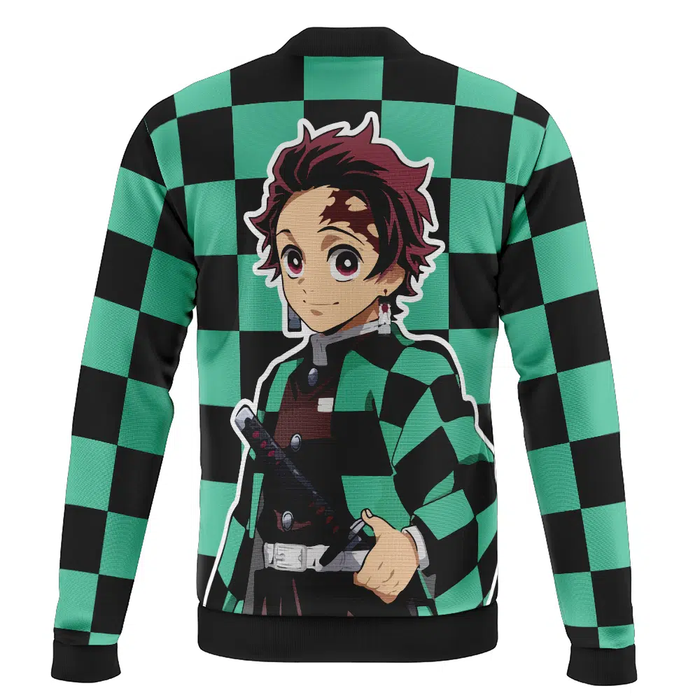 Tanjiro Kamado Demon Slayer Casual Bomber Jacket