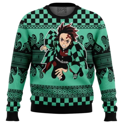 Tanjiro Kamado Demon Slayer Ugly Christmas Sweater