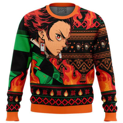 Tanjiro Kamado V3 Demon Slayer_Ugly Christmas Sweater