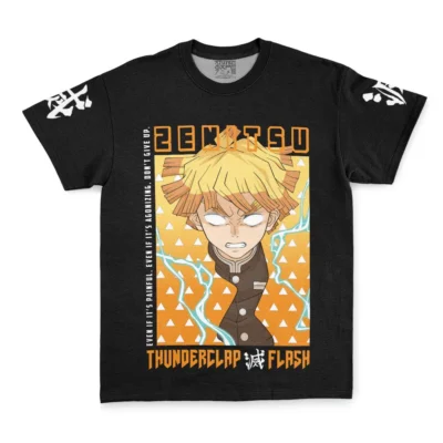 Zenitsu Agatsuma Even If Demon Slayer Streetwear T-Shirt