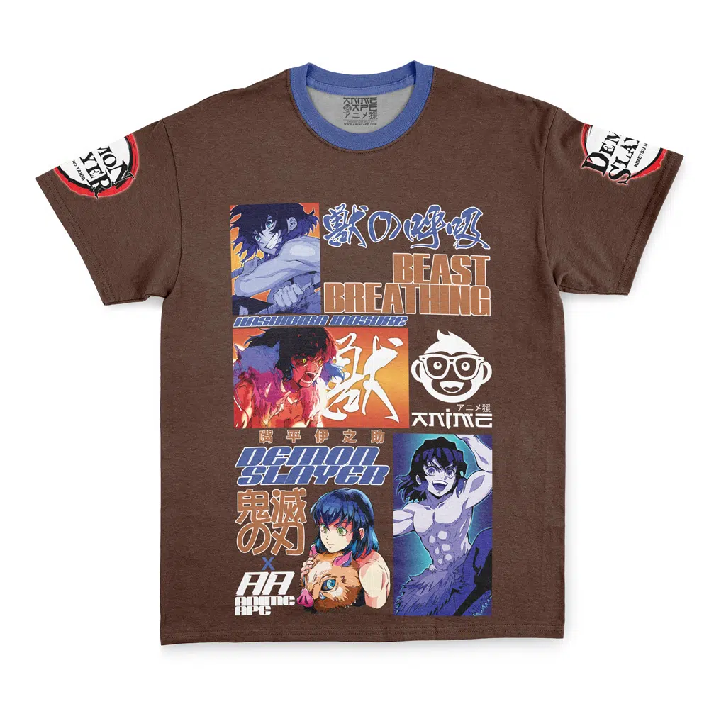 Hashibira Inosuke V2 Demon Slayer Streetwear T-Shirt - Image 3