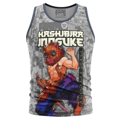 Hashibira Inosuke Manga Collage Demon Slayer Streetwear Tank Top