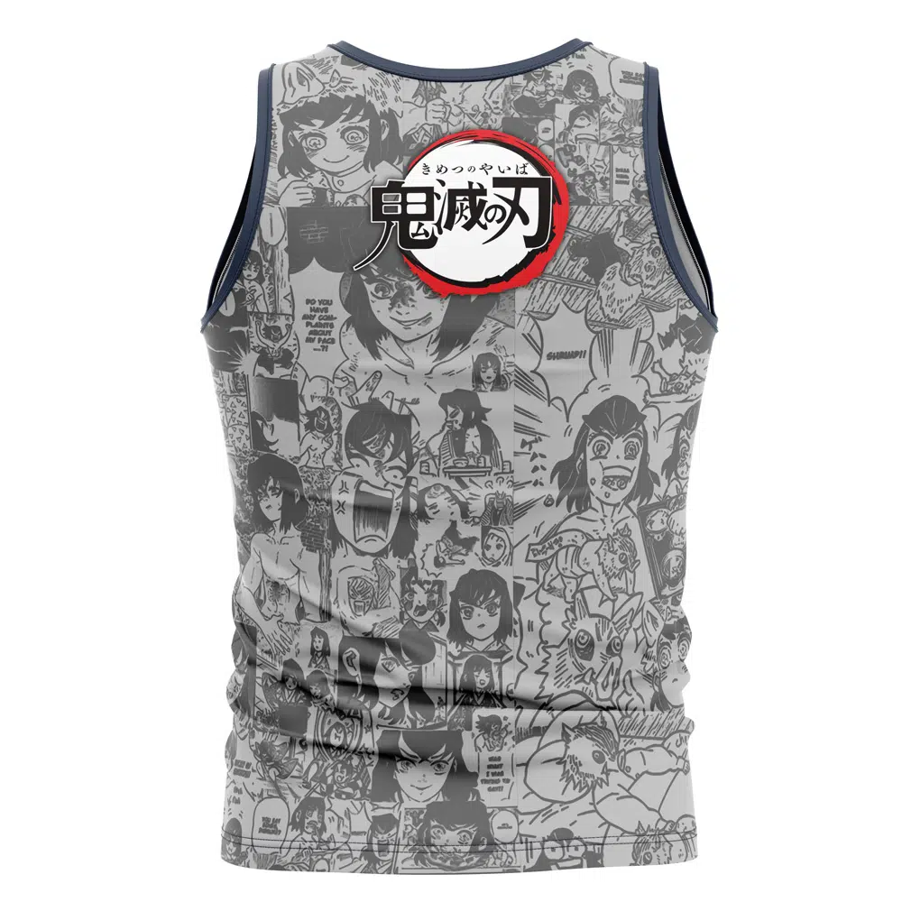 Hashibira Inosuke Manga Collage Demon Slayer Streetwear Tank Top - Image 2
