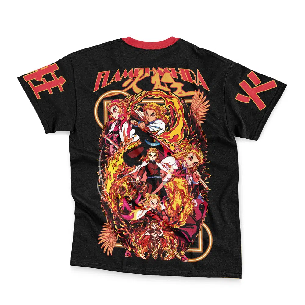 Kyojuro Rengoku V3 Demon Slayer Streetwear T-Shirt - Image 4