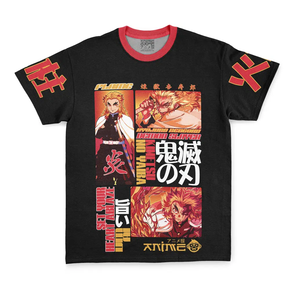 Kyojuro Rengoku V3 Demon Slayer Streetwear T-Shirt - Image 3