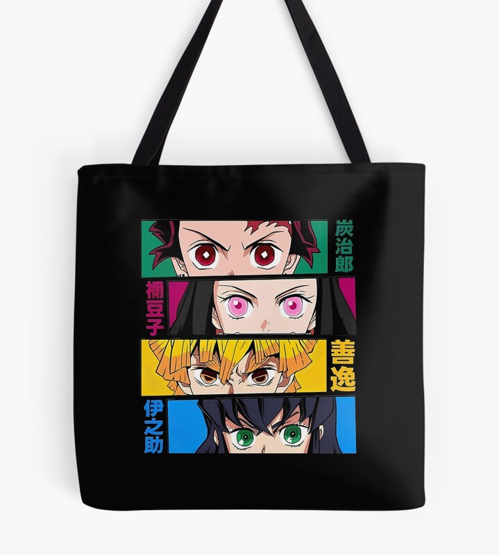 Demon Slayer Eyes Haunting Squad Tote Bag