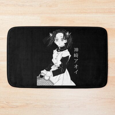 Buterfly In Head Demon Movie Slayer Kimetsu Anime Bath Mat
