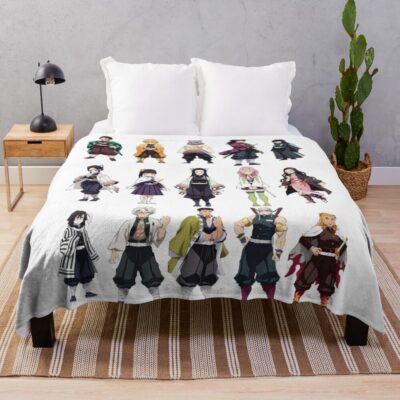 All Hashira Demon Slayer Throw Blanket