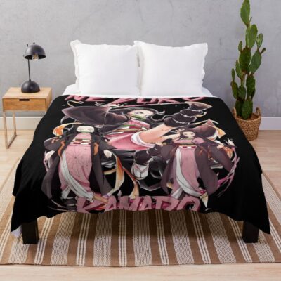 Nezuko Kamado Demon Slayer Throw Blanket