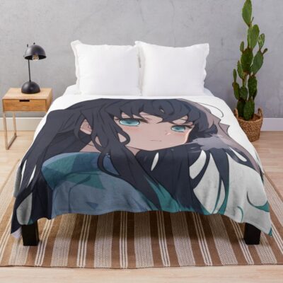 Demon Slayer Muichiro Tokito Throw Blanket