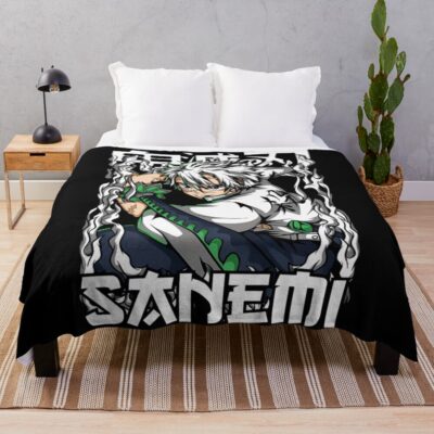 Demon Slayer Sanemi Throw Blanket