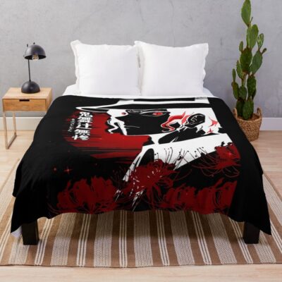 Demon Slayer Muzan Throw Blanket
