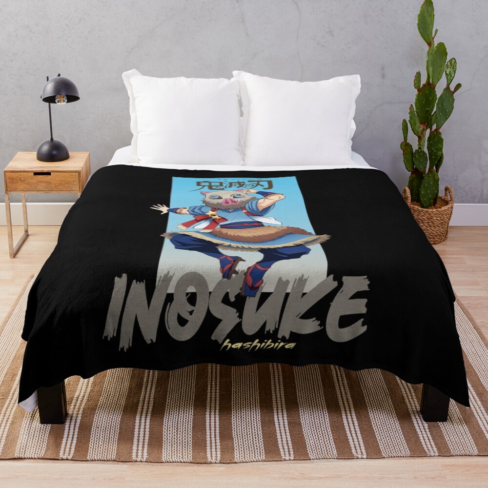 Demon Slayer Inosuke Hashibira Throw Blanket