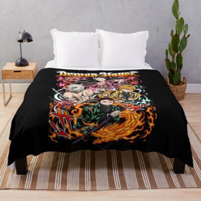 Hunting Squad Demon Slayer Throw Blanket
