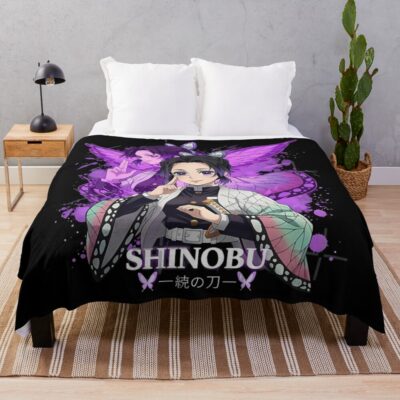 Shinobu Demon Slayer Throw Blanket
