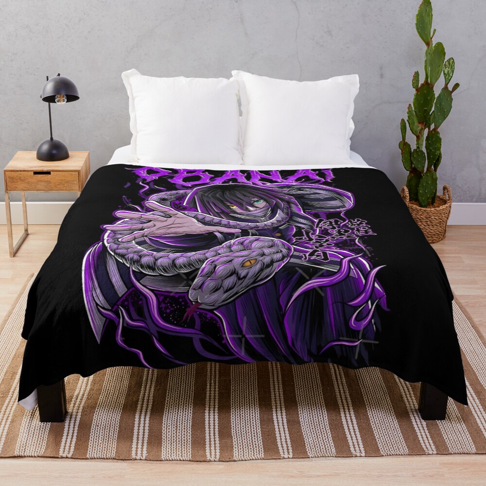 Demon Slayer Serpent Hashira Throw Blanket
