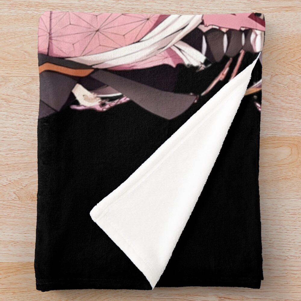 Nezuko Kamado Demon Slayer Throw Blanket - Image 2