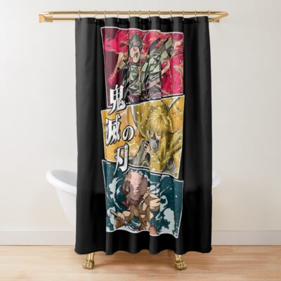 Demon Slayer Hunting Squad Shower Curtain