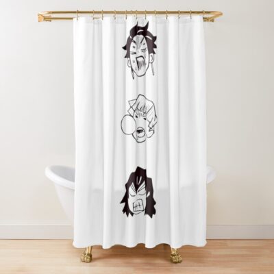 Demon Slayer Heads Shower Curtain